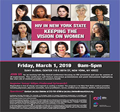 Register Today! HIV in New York State: Keeping the Vision on Women